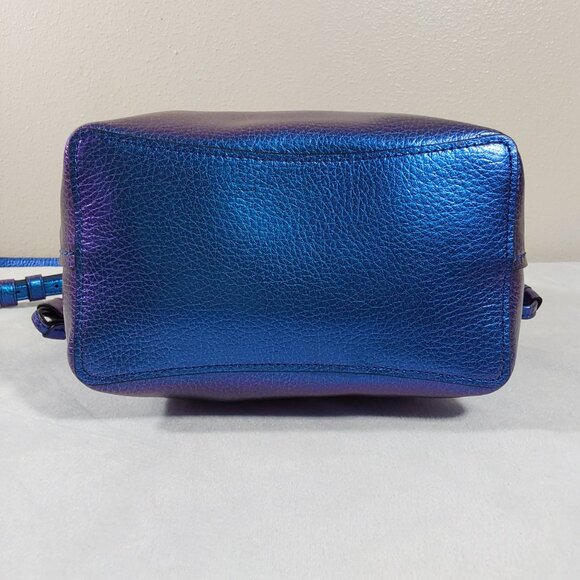 ULTRA RARE! Coach Leather Hologram Iridescent Derby Bucket Bag Great Condition - Picture 8 of 10